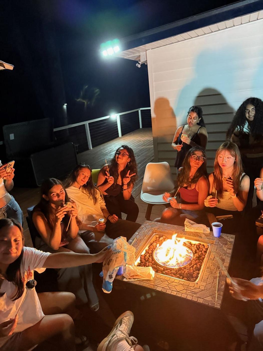 S'mores by the fire
